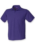 Henbury Klassisches Piqué Polo Shirt 65/35, Fuchsia L, W400 – Viola
