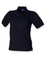 Henbury Klassisches Piqué Polo Shirt Regular Fit, White XS, W401 – Blu navy