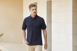 Henbury Piqué Polo-Shirt mit Herringbone-Band, Black S, W410 – Bild 2