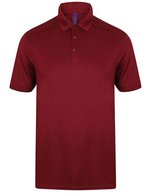 Men´s Slim Fit Stretch Polo Shirt + Wicking Finish – Burgundy