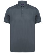 Henbury Recyceltes Polyester Polo mit Stehkragen, Navy XL, W465 – Bild 3