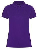 Henbury Polo-Shirt Mikro-Piqué feuchtigkeitsregulierend für Damen, Black L, W476 – Bright Purple
