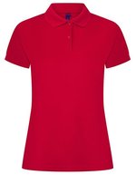Henbury Polo-Shirt Mikro-Piqué feuchtigkeitsregulierend für Damen, Black L, W476 – Classic Red