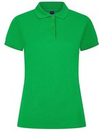 Henbury Polo-Shirt Mikro-Piqué feuchtigkeitsregulierend für Damen, Black L, W476 – Kelly Green
