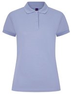 Henbury Polo-Shirt Mikro-Piqué feuchtigkeitsregulierend für Damen, Black L, W476 – Lavender
