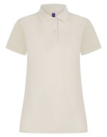 Henbury Polo-Shirt Mikro-Piqué feuchtigkeitsregulierend für Damen, Black L, W476 – Natural