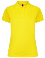 Henbury Polo-Shirt Mikro-Piqué feuchtigkeitsregulierend für Damen, Black L, W476 – Yellow