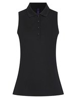 Ladies´ Sleeveless Coolplus® Polo Shirt – Black