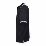 Henbury Coolplus® Polo con Strisce a Contrasto, Black/Red XS, W482 – immagine 5