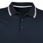 Henbury Coolplus® Polo con Strisce a Contrasto, Black/Red XS, W482 – immagine 7