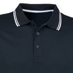 Henbury Coolplus® Polo-Shirt mit Kontrast-Streifen, Black/Red XS, W482 – Bild 7