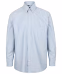 Henbury Classic Oxford Shirt with Button-Down Collar, Blue Oxford 4XL (54), W510 – image 3