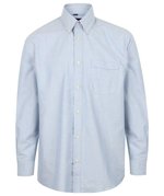 Henbury Klassisches Oxford-Hemd mit Button-Down-Kragen, Blue Oxford 4XL (54), W510 – Bild 3