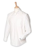 Henbury Klassisches Oxford-Hemd mit Button-Down-Kragen – White