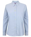 Henbury Camicia Oxford con Maniche Lunghe, White 4XL, W511 – immagine 3