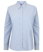 Henbury Oxford Hemd mit langen Ärmeln, Blue Oxford XS, W511 – Bild 3