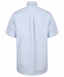 Henbury Short Sleeve Oxford Shirt with Chest Pocket for Men, Blue Oxford XL (44-46), W515 – image 4