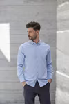 Men´s Long Sleeved ´Cotton Feel´ Coolplus® Shirt – Bild 2