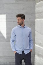 Men´s Long Sleeved ´Cotton Feel´ Coolplus® Shirt – Bild 1