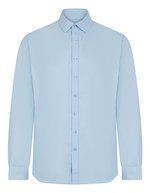 Men´s Long Sleeved ´Cotton Feel´ Coolplus® Shirt – Light Blue
