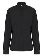 Ladies´ Long Sleeved ´Cotton Feel´ Coolplus® Shirt – Black
