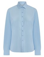 Ladies´ Long Sleeved ´Cotton Feel´ Coolplus® Shirt – Light Blue