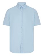 Men´s Short Sleeved ´Cotton Feel´ Coolplus® Shirt – Light Blue