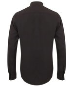Henbury Langarm Hemd mit Mandarin-Kragen, Black XXL, W592 – Bild 4