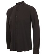 Henbury Langarm Hemd mit Mandarin-Kragen, Black XXL, W592 – Bild 6