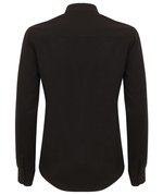 Henbury Langarm-Hemd mit Mandarin-Kragen für Damen, Black S, W593 – Bild 4