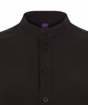Henbury Langarm-Hemd mit Mandarin-Kragen für Damen, Black S, W593 – Bild 5