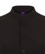 Henbury Langarm-Hemd mit Mandarin-Kragen für Damen, Black S, W593 – Bild 5