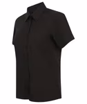 Henbury Short Sleeve Shirt with Moisture-Wicking Material, Navy L, W596 – image 6