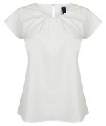 Henbury Polo-Shirt mit Faltendetail für Damen, Black XS, W597 – Bild 3