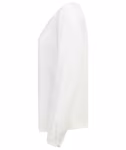 Henbury Plissee-Bluse mit Langarm und Knopfverschluss, White L, W598 – Bild 6