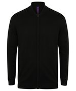 Henbury Feinstrick Bomberjacke mit Reißverschluss, Black XXS, W718 – Bild 3