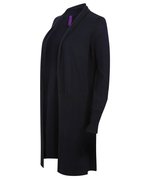 Henbury Longline Cardigan 50% Baumwolle für Damen, Black XS, W719 – Bild 6