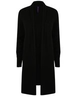 Henbury Longline Cardigan 50% Baumwolle für Damen – Black