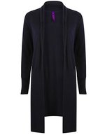 Henbury Longline Cardigan 50% Baumwolle für Damen – Navy
