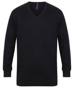 Henbury Men´s Lightweight V-Neck Jumper Purple XXS (W720), W720 – Bild 3