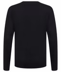 Henbury Feinstrick V-Ausschnitt Pullover 50% Baumwolle, Navy M, W721 – Bild 4