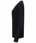 Henbury Feinstrick V-Ausschnitt Pullover 50% Baumwolle, Navy M, W721 – Bild 5