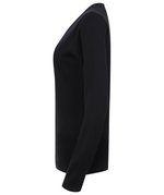 Henbury Feinstrick V-Ausschnitt Pullover 50% Baumwolle, Navy M, W721 – Bild 5