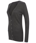 Henbury Feinstrick V-Ausschnitt Cardigan mit Taschen, Navy M, W723 – Bild 6