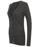 Henbury Feinstrick V-Ausschnitt Cardigan mit Taschen, Navy M, W723 – Bild 6
