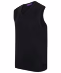 Henbury Pull en Maille Fine Sans Manches Col V, Black S, W724 – image 6