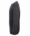 Henbury Lightweight Long Sleeve Knitted Jumper 50% Cotton, Black S, W725 – image 5