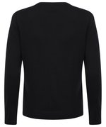Henbury Feinstrick-V-Pullover mit Perlknöpfen, Black XXS, W726 – Bild 4