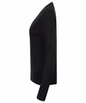 Henbury Feinstrick-V-Pullover mit Perlknöpfen, Navy S, W726 – Bild 5