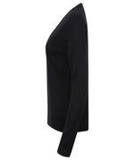 Henbury Feinstrick-V-Pullover mit Perlknöpfen, Black XXS, W726 – Bild 5